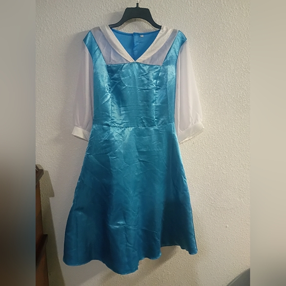 NWOT Peasent Belle Blue and White Dress - Picture 2 of 8
